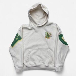 Hollister Oregon Ducks hoodie green yellow lettering and cartoon duck size S